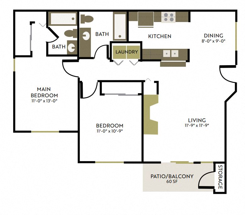 a floor plan of a house